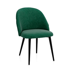 Кресло Лиана велюр металлокаркас (каркас черный тк. коллекции Happy зелёная 697) Кресло Лиана велюр металлокаркас (каркас черный тк. коллекции Happy зелёная 697)