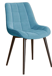 Стул DL-2407 (Велюр   голубой (S23)) Стул DL-2407 (Велюр   голубой (S23))