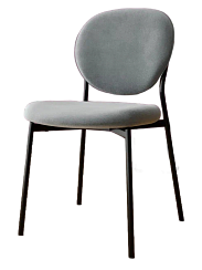 Стул DC-2230 (каркас черный тк.серый/ Velvet HLR-20) Стул DC-2230 (каркас черный тк.серый/ Velvet HLR-20)